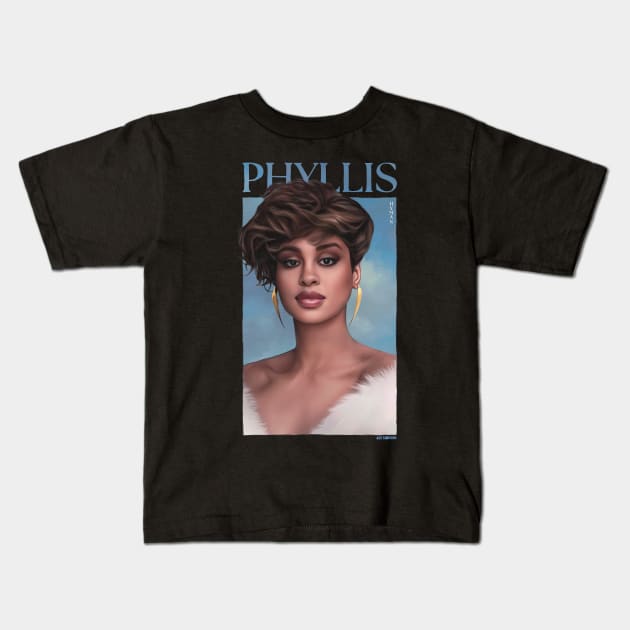 Phyllis Kids T-Shirt by Art Simpson